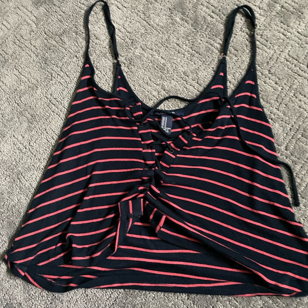 Striped vintage flowy tank
